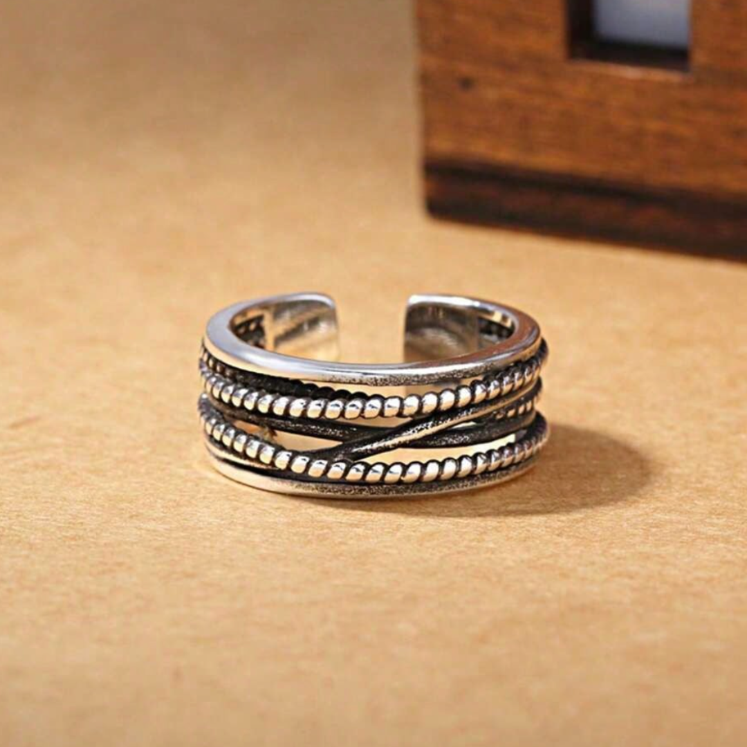 Vintage Silver Multi-Layer Ring