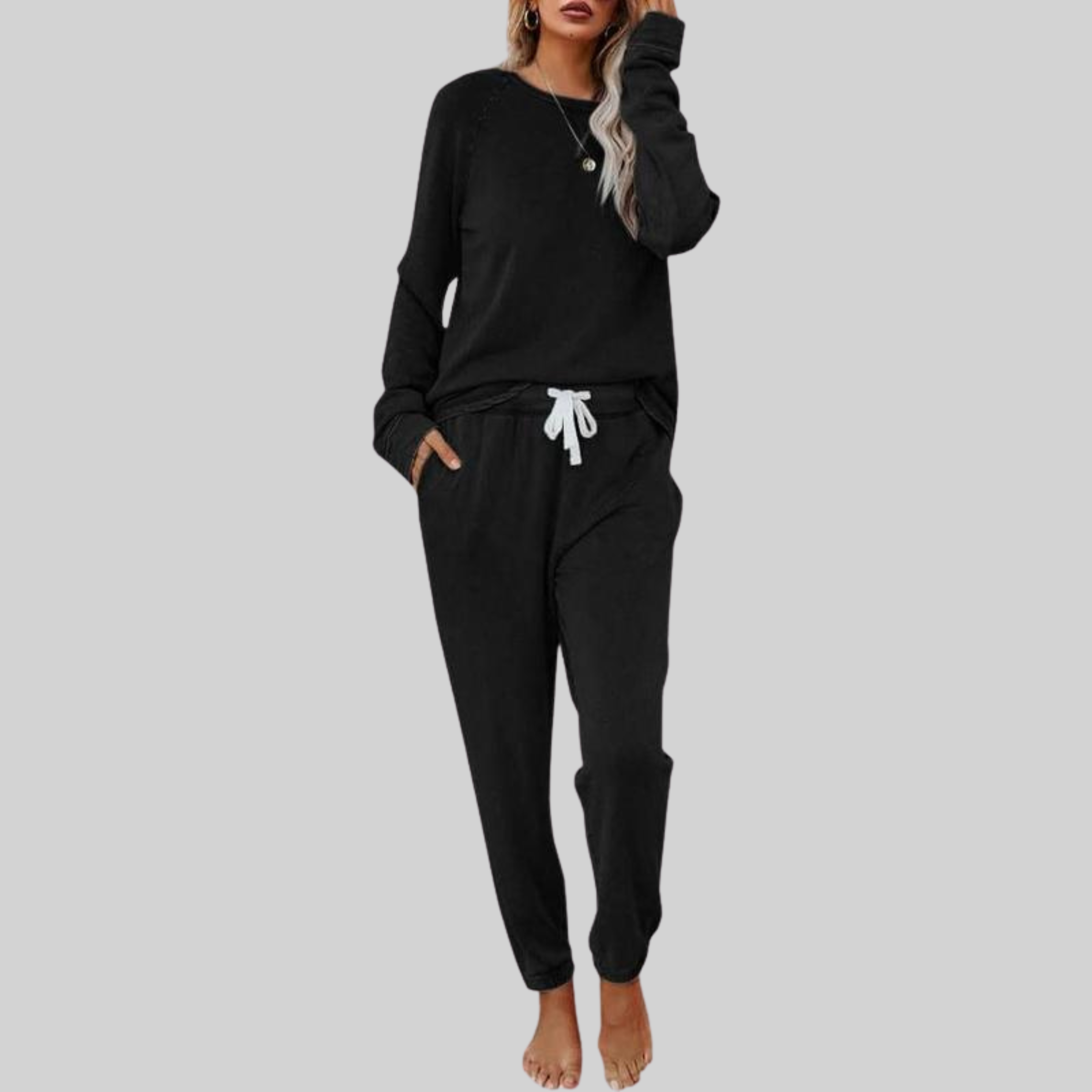Jocelyn | Casual Long Sleeve and Sweatpants Set