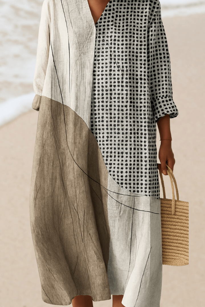 Dune & Grid Dress