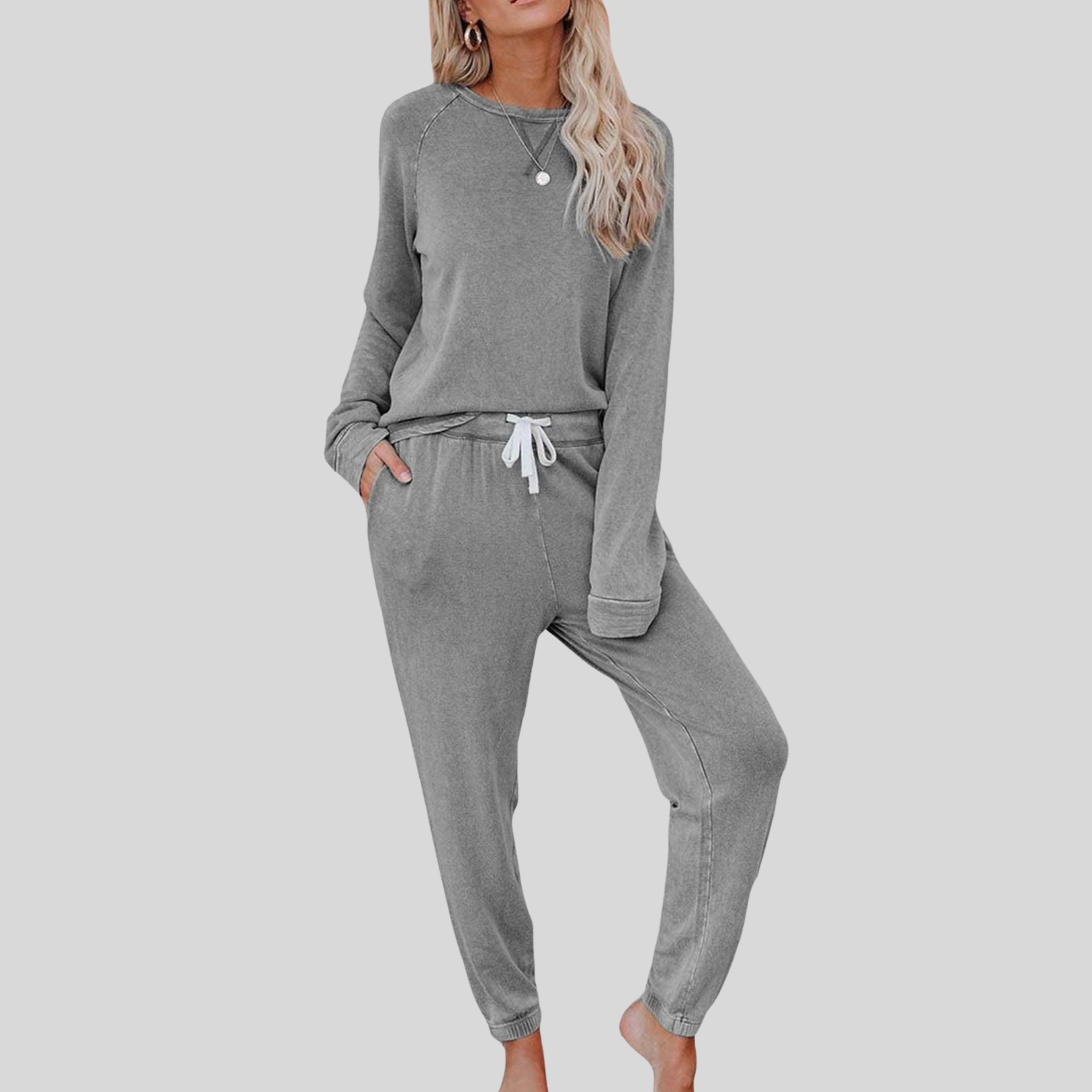 Jocelyn | Casual Long Sleeve and Sweatpants Set